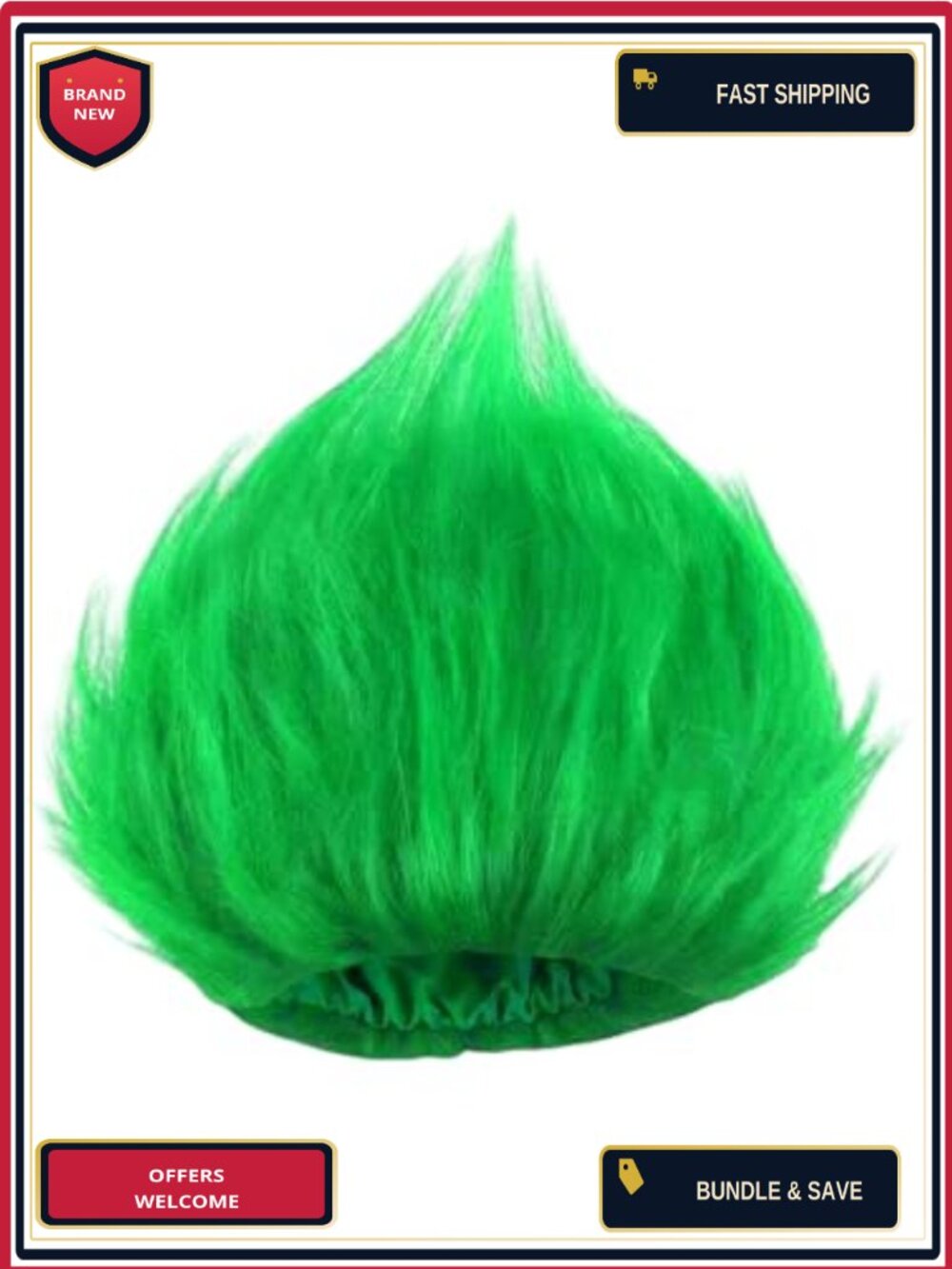 Funny Headband Wig Adult Costume Synthetic Hair Halloween Cosplay Party